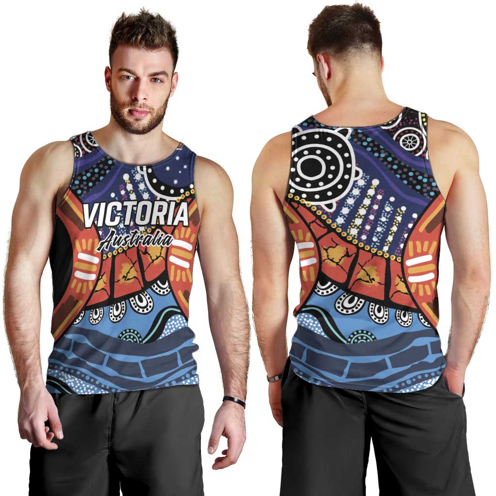 Australia Victoria State Men Tank Top Peace and Prosperity - Vibe Hoodie Shop