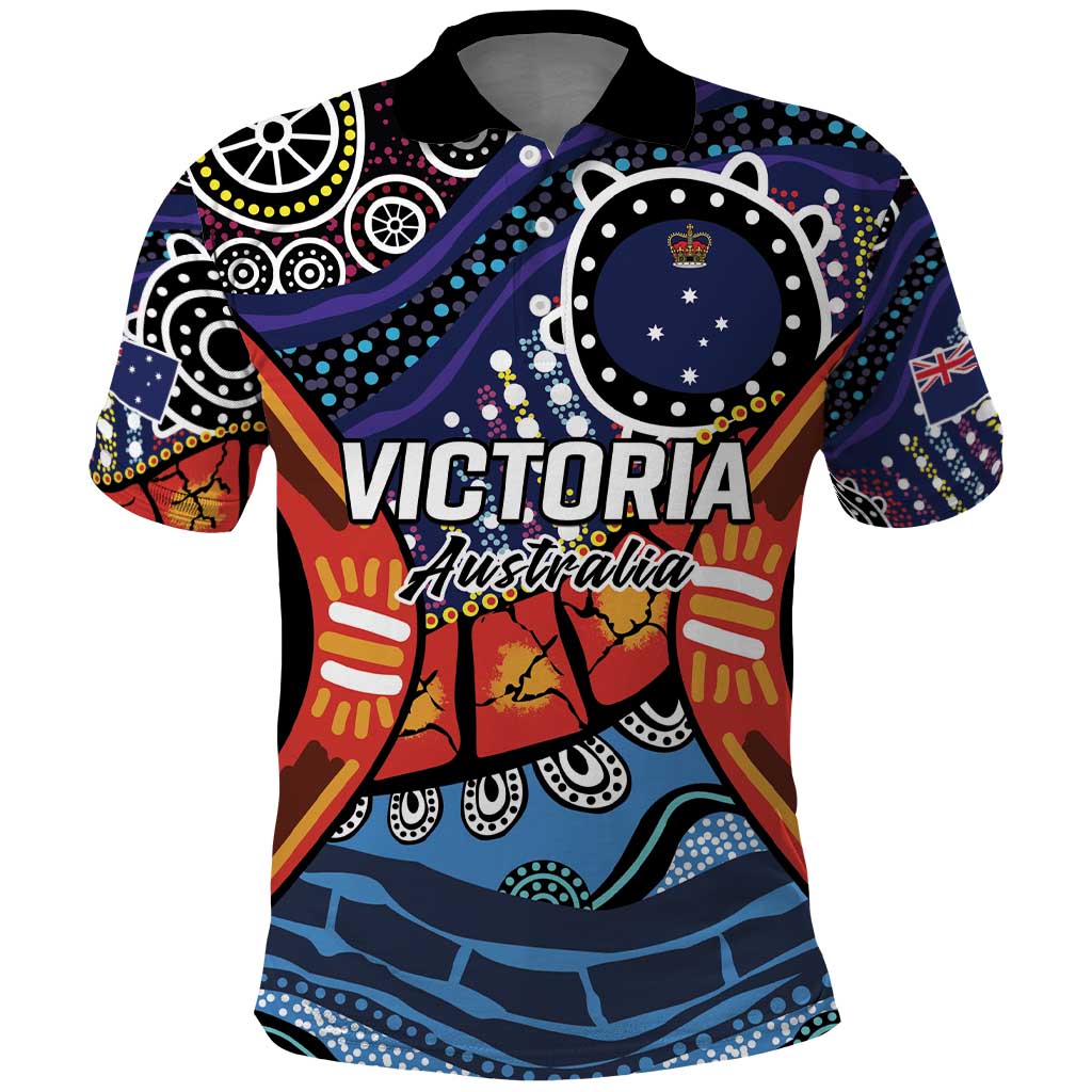 Australia Victoria State Polo Shirt Peace and Prosperity LT9 - Vibe Hoodie Shop