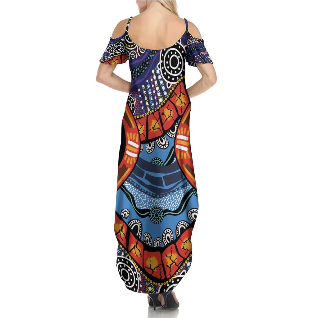 Australia Victoria State Summer Maxi Dress Peace and Prosperity