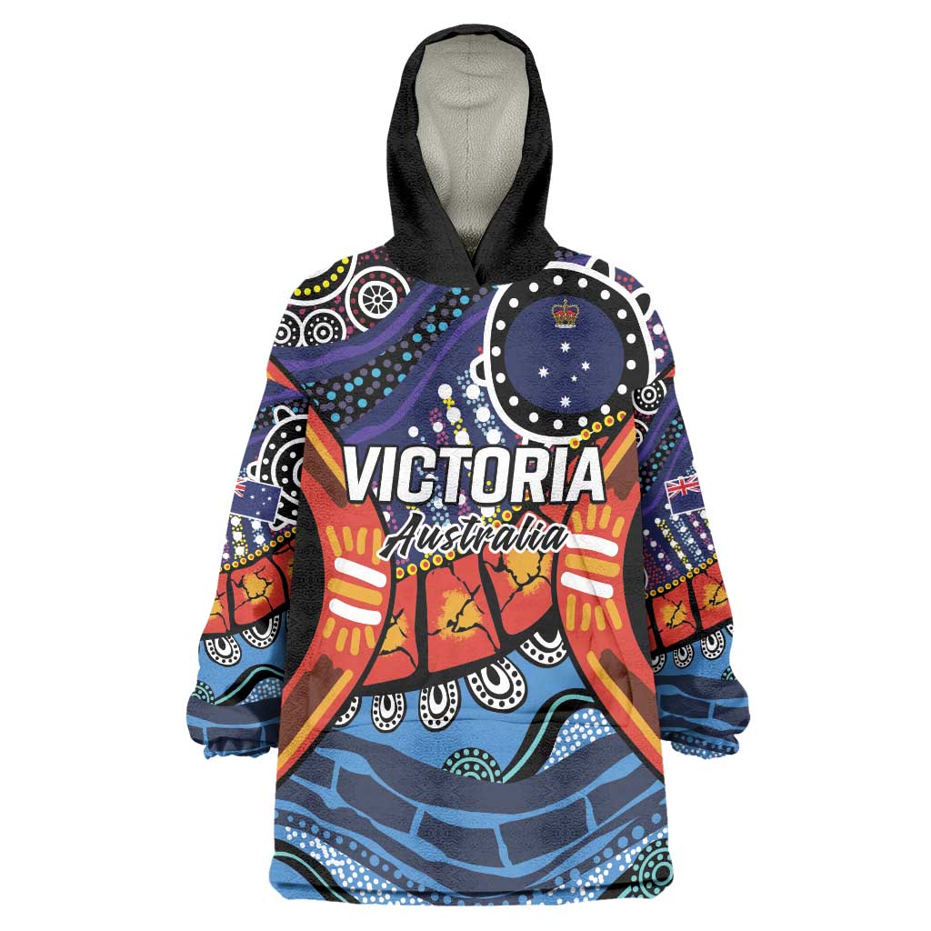 Australia Victoria State Wearable Blanket Hoodie Peace and Prosperity - Vibe Hoodie Shop