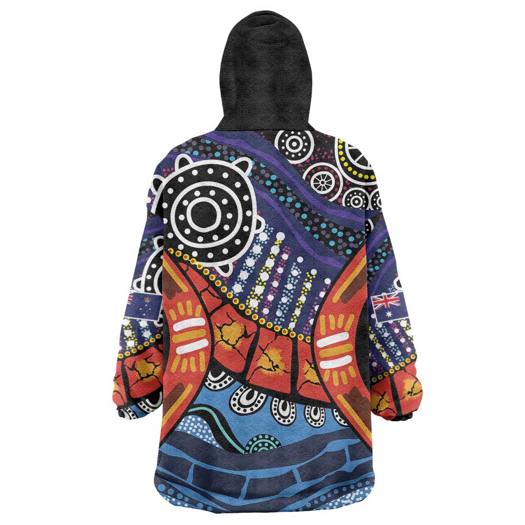 Australia Victoria State Wearable Blanket Hoodie Peace and Prosperity - Vibe Hoodie Shop