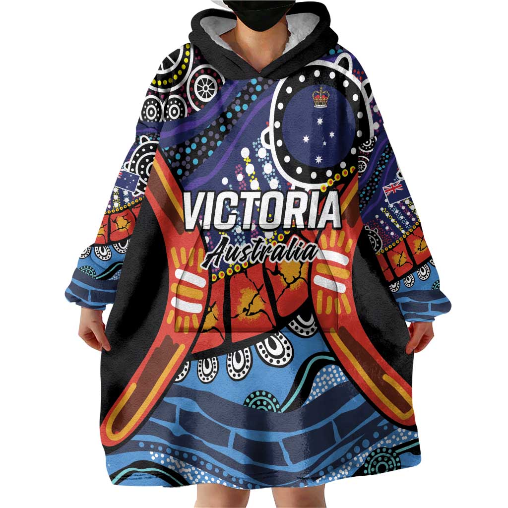 Australia Victoria State Wearable Blanket Hoodie Peace and Prosperity - Vibe Hoodie Shop