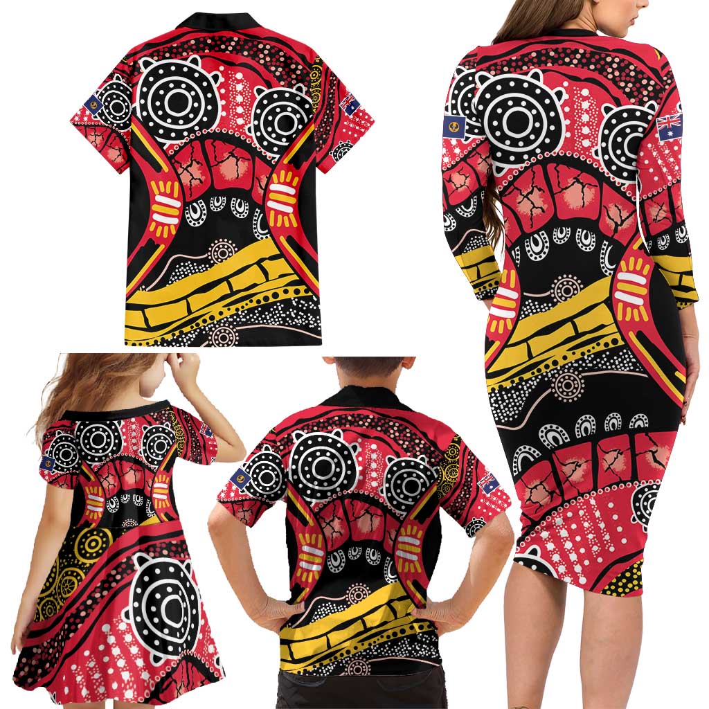 South Australia Festival State Wine State Family Matching Long Sleeve Bodycon Dress and Hawaiian Shirt