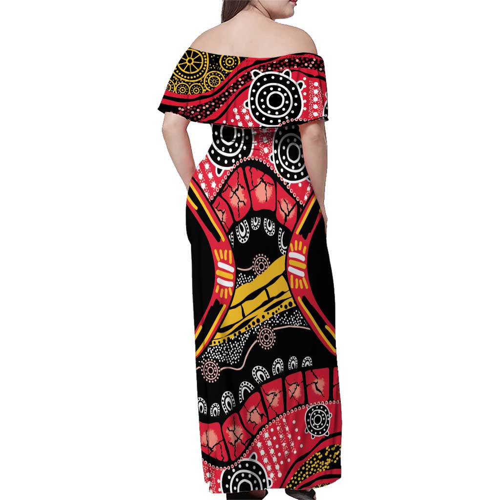 South Australia Festival State Wine State Family Matching Off Shoulder Maxi Dress and Hawaiian Shirt