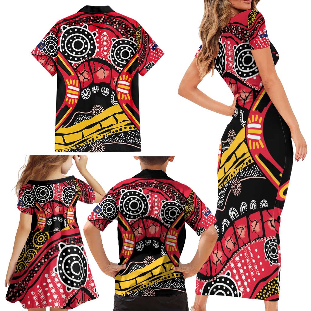 South Australia Festival State Wine State Family Matching Short Sleeve Bodycon Dress and Hawaiian Shirt