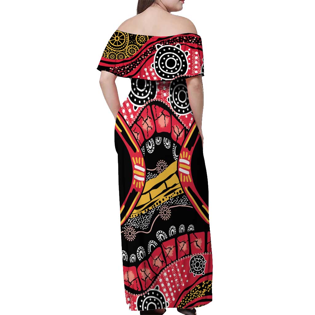 South Australia Festival State Wine State Off Shoulder Maxi Dress