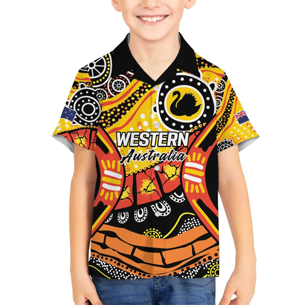 Western Australia Golden State Family Matching Long Sleeve Bodycon Dress and Hawaiian Shirt