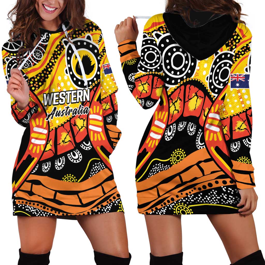 Western Australia Golden State Hoodie Dress - Vibe Hoodie Shop