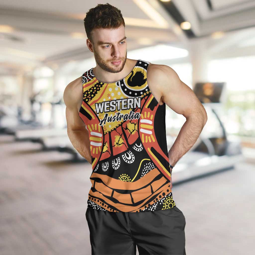 Western Australia Golden State Men Tank Top - Vibe Hoodie Shop