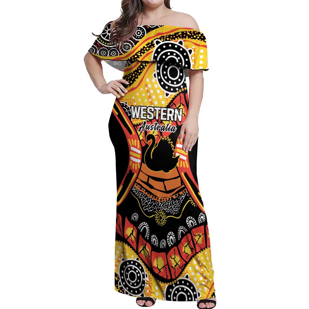 Western Australia Golden State Off Shoulder Maxi Dress