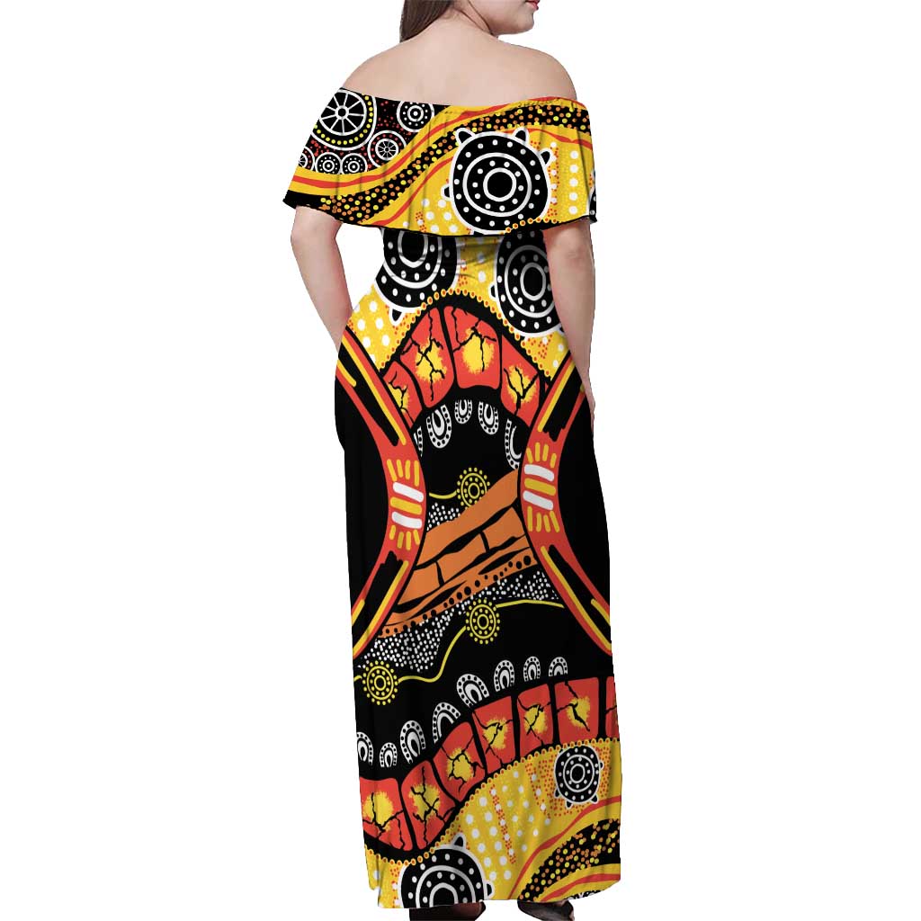 Western Australia Golden State Off Shoulder Maxi Dress