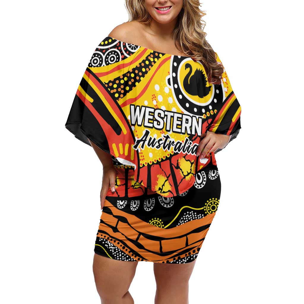 Western Australia Golden State Off Shoulder Short Dress