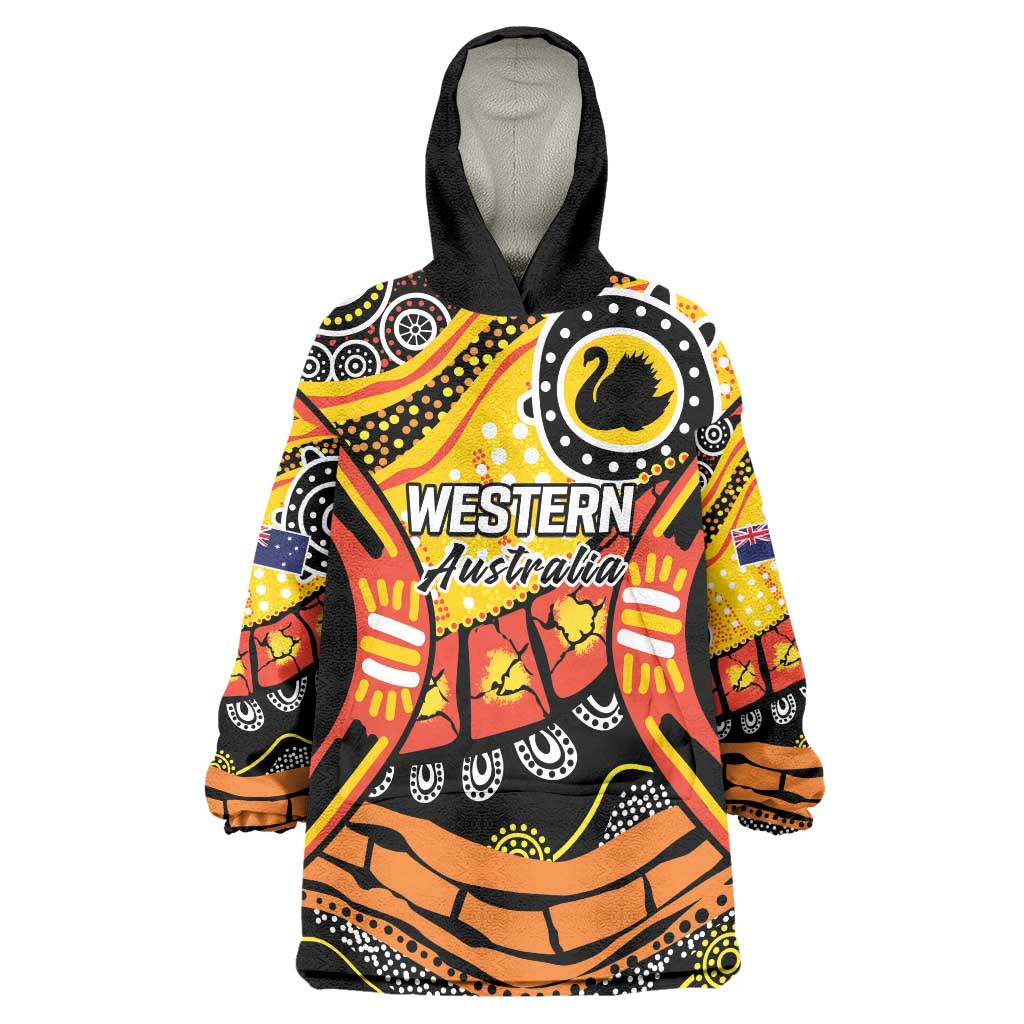 Western Australia Golden State Wearable Blanket Hoodie - Vibe Hoodie Shop