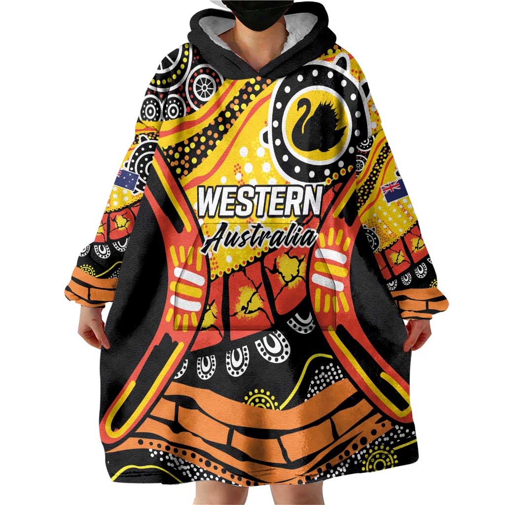 Western Australia Golden State Wearable Blanket Hoodie - Vibe Hoodie Shop