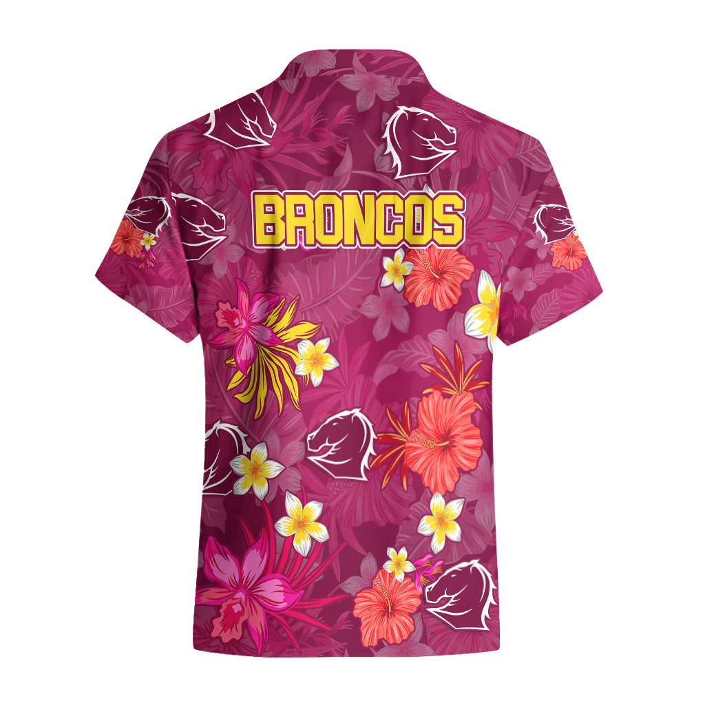 Broncos Rugby Hawaiian Shirt Beautiful Floral Pattern Spring Summer Vibe - Vibe Hoodie Shop