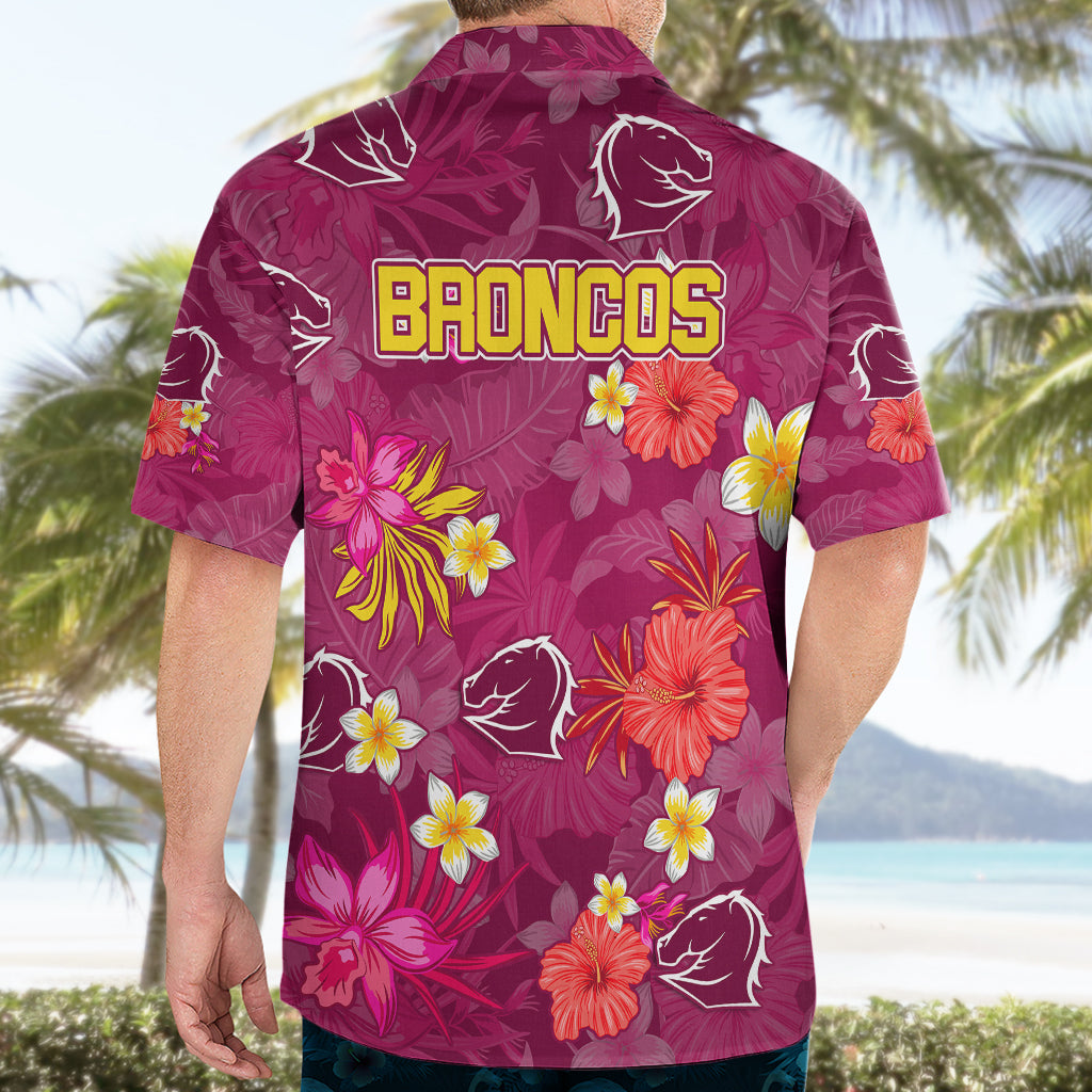 Broncos Rugby Hawaiian Shirt Beautiful Floral Pattern Spring Summer Vibe - Vibe Hoodie Shop
