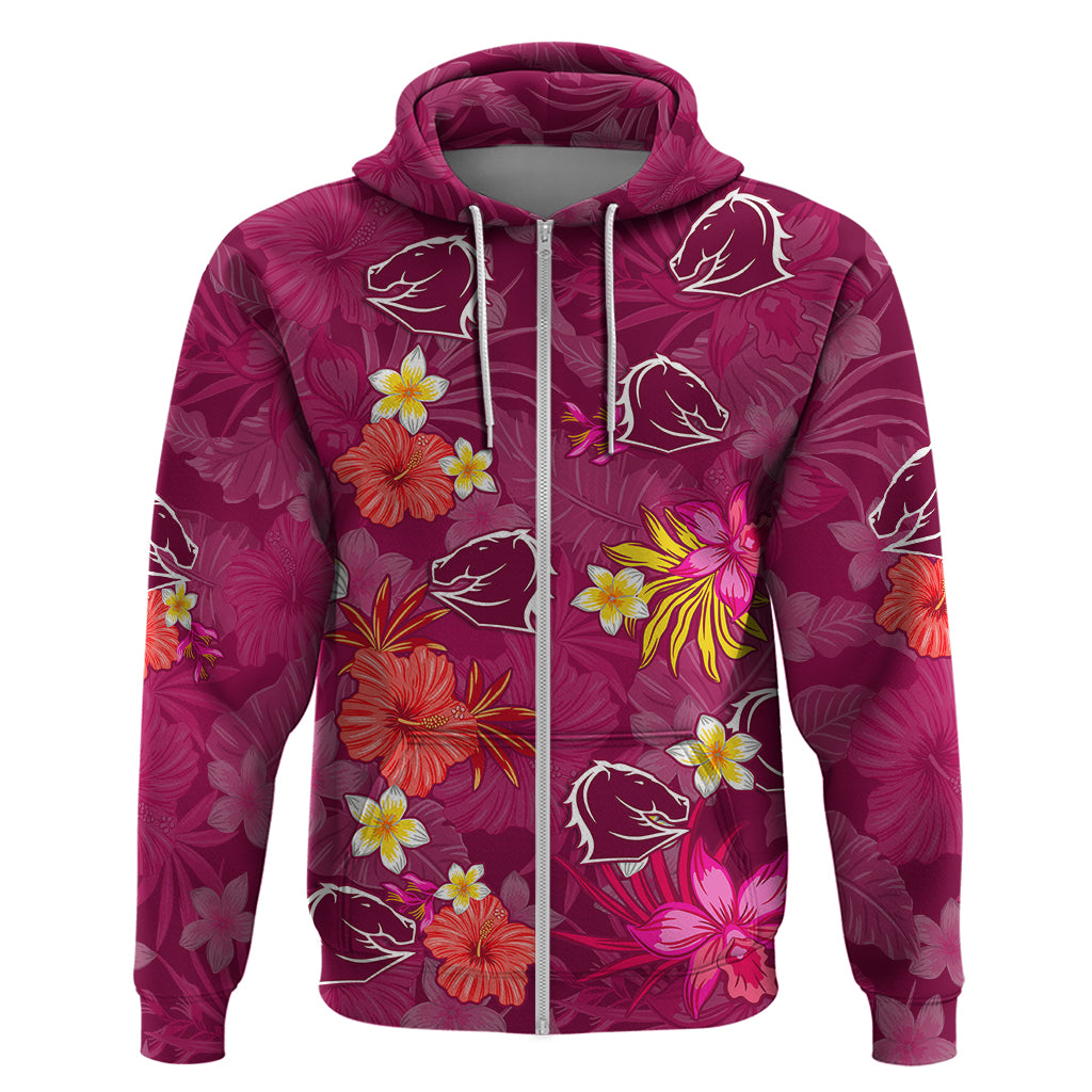 Broncos Rugby Hoodie Beautiful Floral Pattern Spring Summer Vibe LT9 - Vibe Hoodie Shop