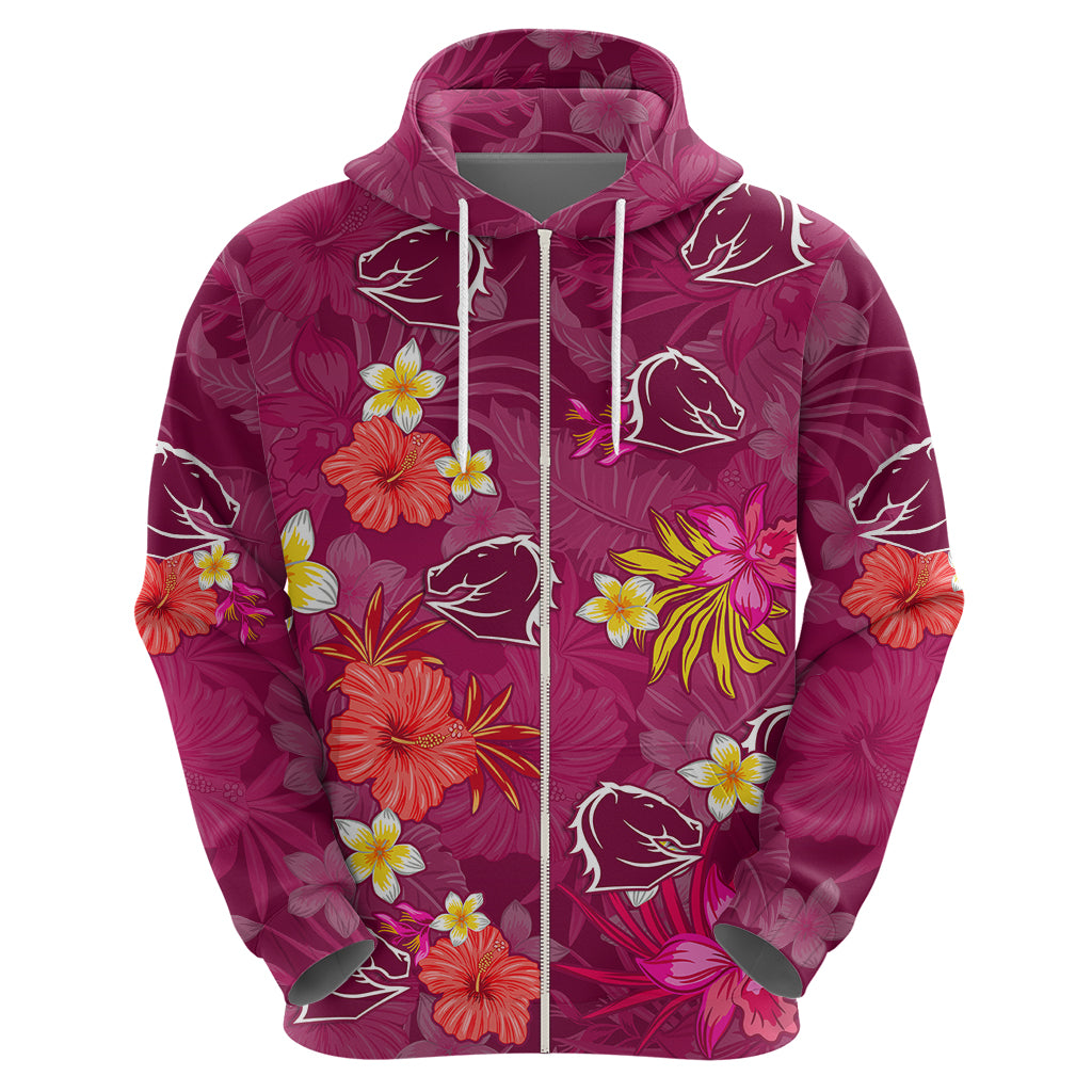 Broncos Rugby Hoodie Beautiful Floral Pattern Spring Summer Vibe LT9 - Vibe Hoodie Shop