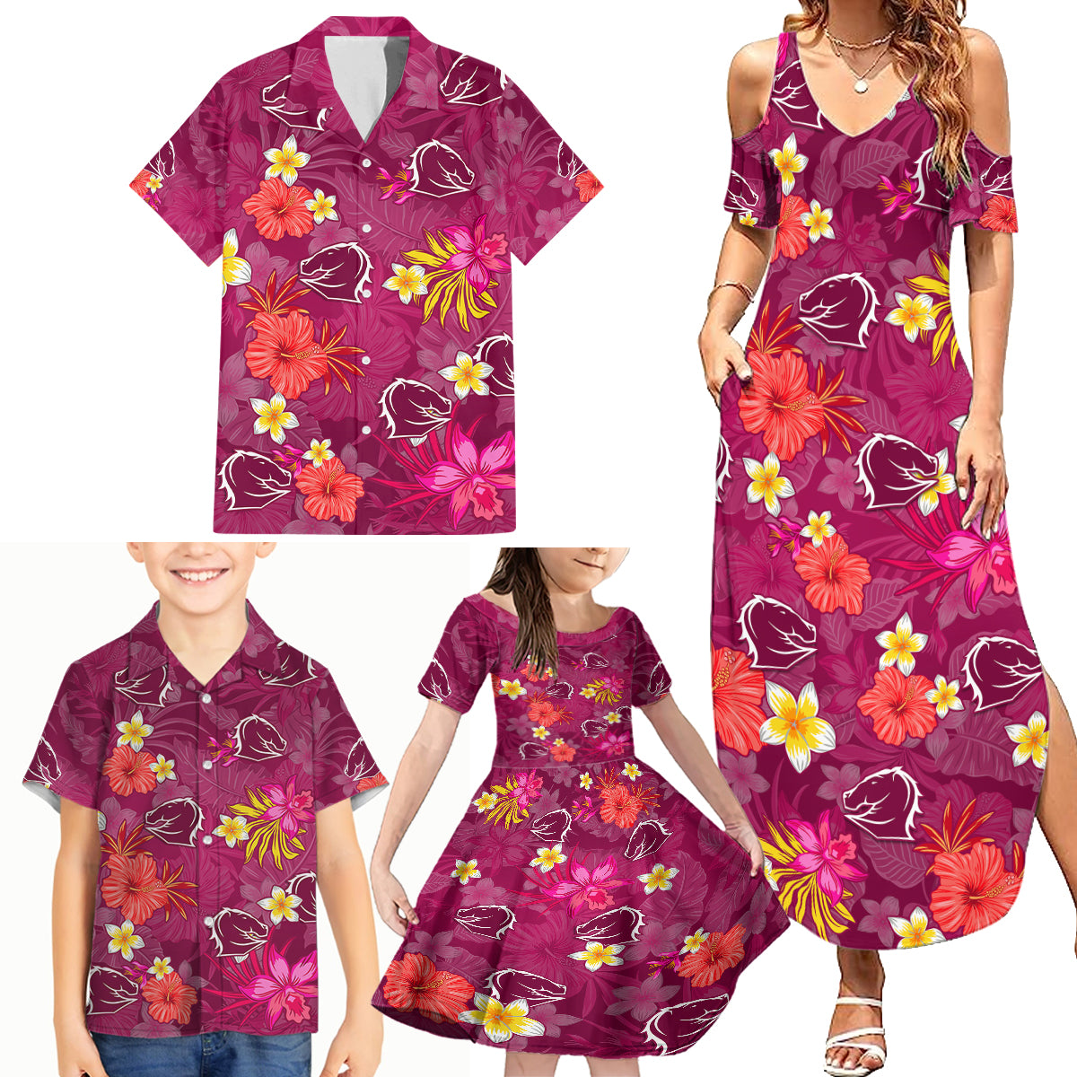 custom-broncos-rugby-family-matching-summer-maxi-dress-and-hawaiian-shirt-beautiful-floral-pattern-spring-summer-vibe