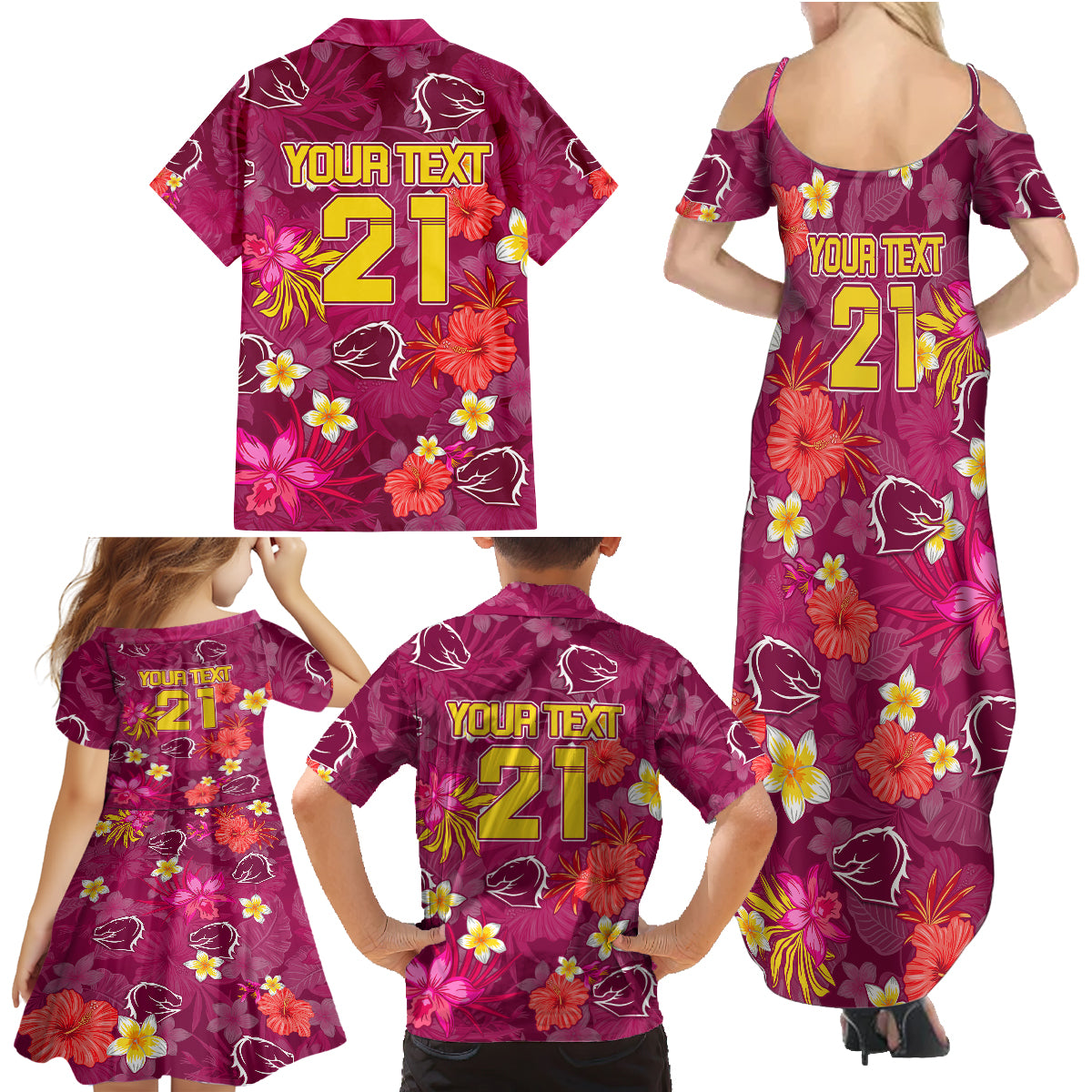 custom-broncos-rugby-family-matching-summer-maxi-dress-and-hawaiian-shirt-beautiful-floral-pattern-spring-summer-vibe