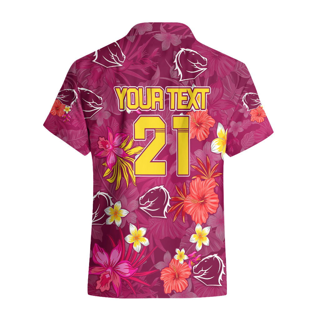 Custom Broncos Rugby Hawaiian Shirt Beautiful Floral Pattern Spring Summer Vibe - Vibe Hoodie Shop