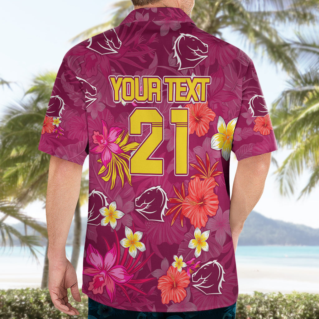 Custom Broncos Rugby Hawaiian Shirt Beautiful Floral Pattern Spring Summer Vibe - Vibe Hoodie Shop