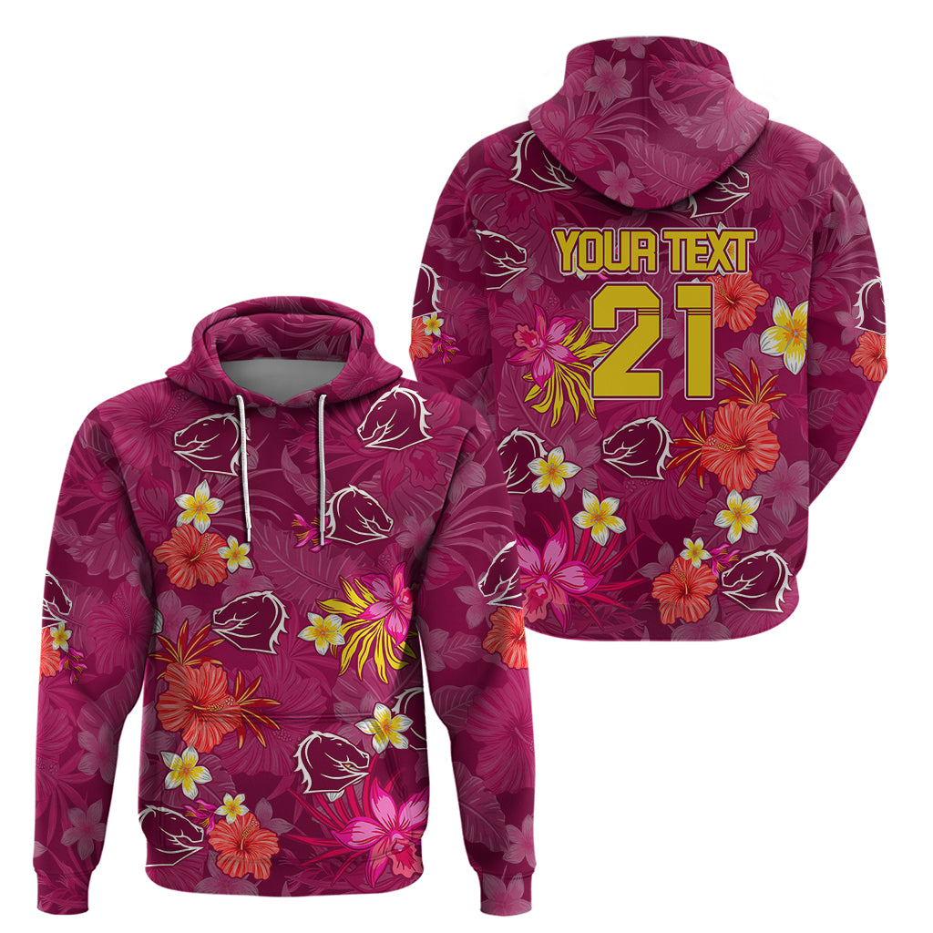 Custom Broncos Rugby Hoodie Beautiful Floral Pattern Spring Summer Vibe LT9 - Vibe Hoodie Shop
