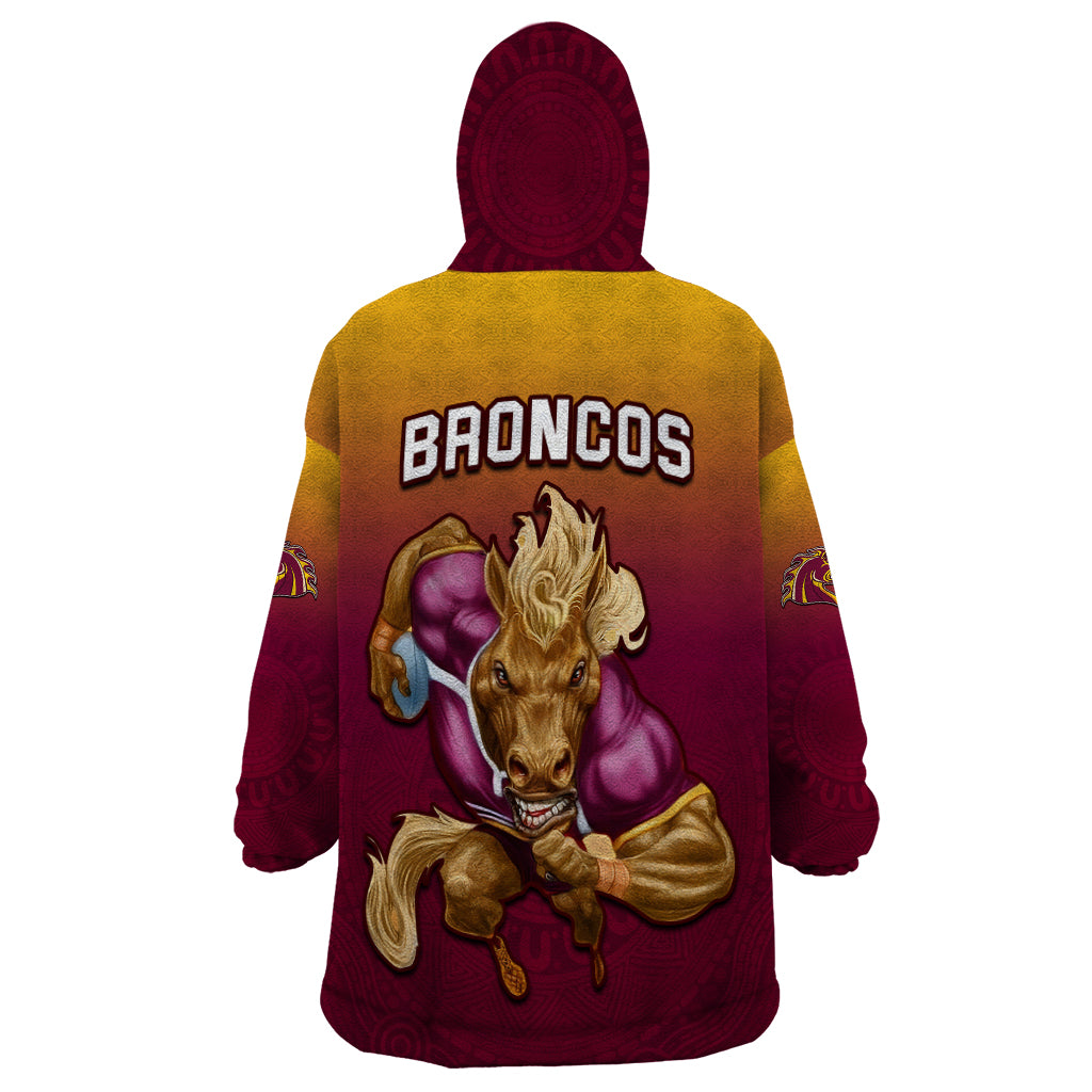 NRL Broncos Premiers 2023 Wearable Blanket Hoodie - Vibe Hoodie Shop