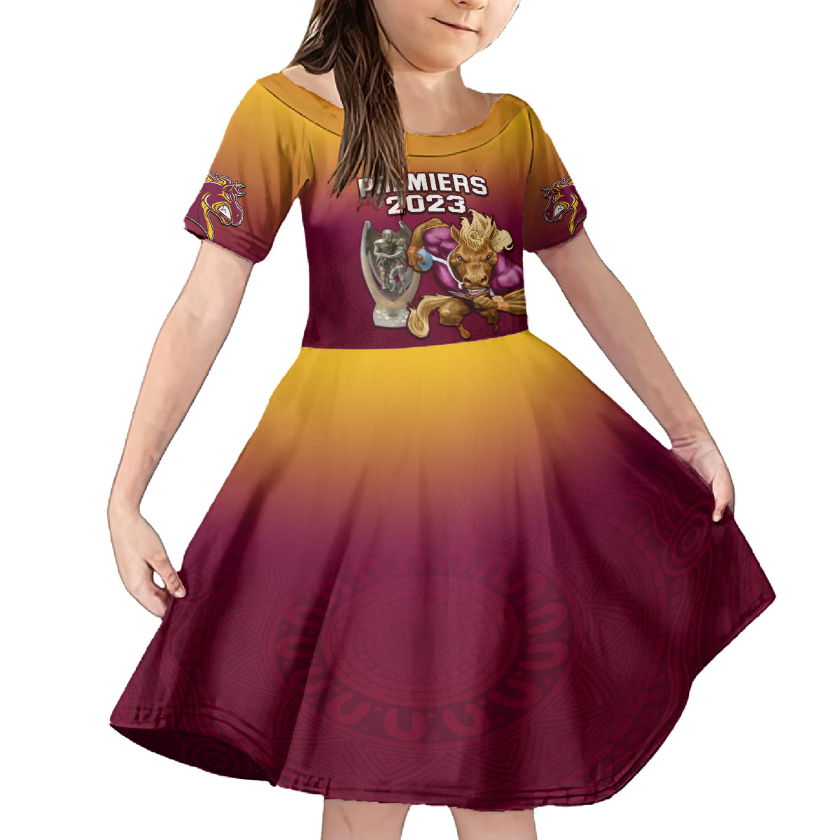 custom-nrl-broncos-premiers-2023-family-matching-long-sleeve-bodycon-dress-and-hawaiian-shirt