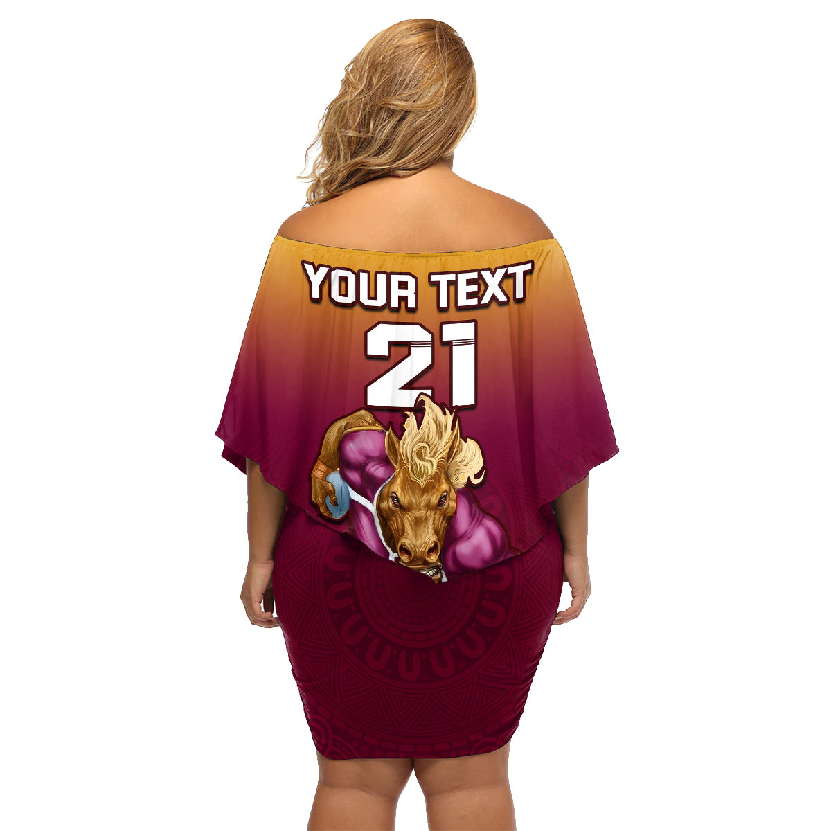 custom-nrl-broncos-premiers-2023-family-matching-off-shoulder-short-dress-and-hawaiian-shirt