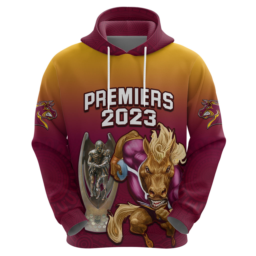 Custom NRL Broncos Premiers 2023 Hoodie LT9 - Vibe Hoodie Shop
