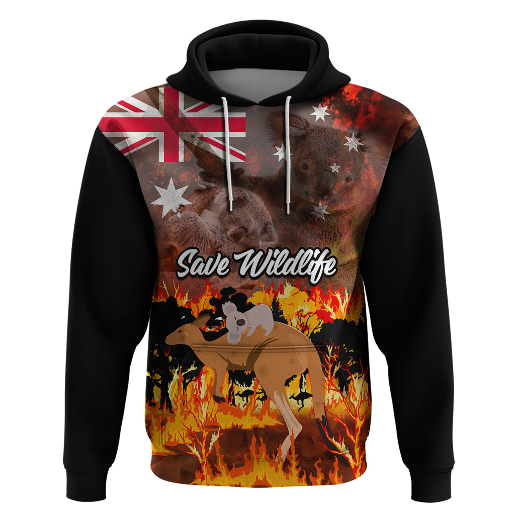 Save Wildlife Australia Hoodie Bushfire Awareness LT9 - Vibe Hoodie Shop
