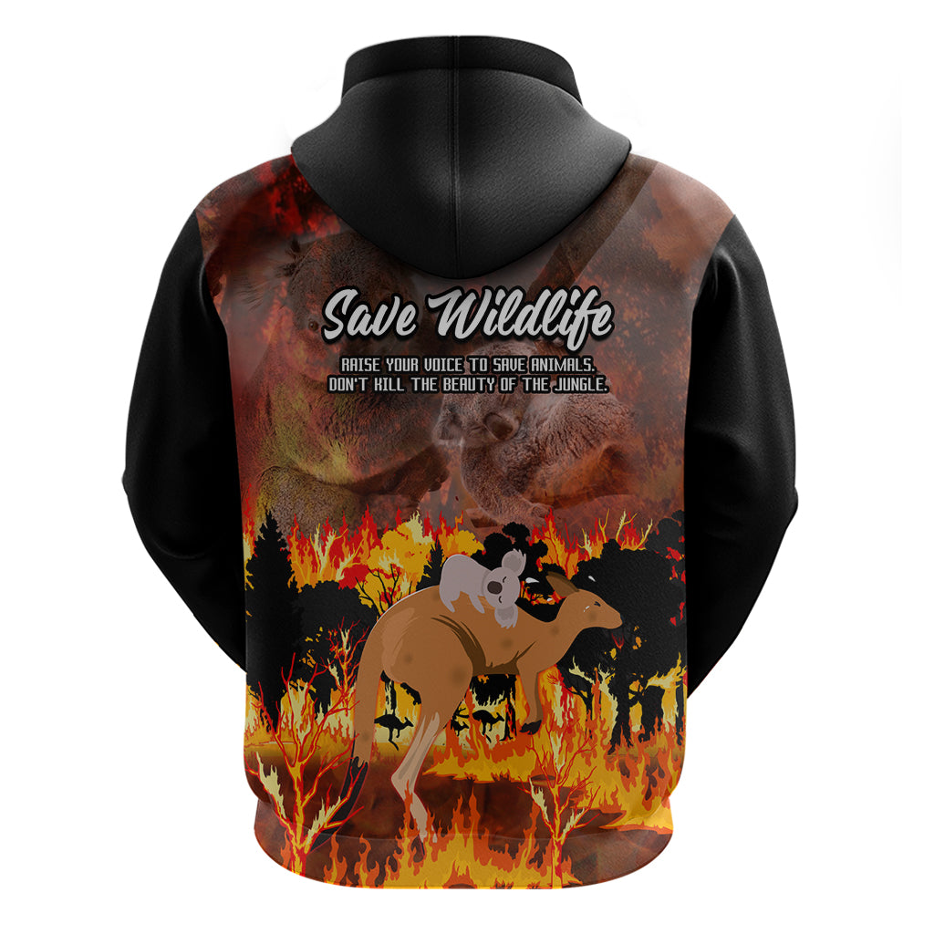 Save Wildlife Australia Hoodie Bushfire Awareness LT9 - Vibe Hoodie Shop