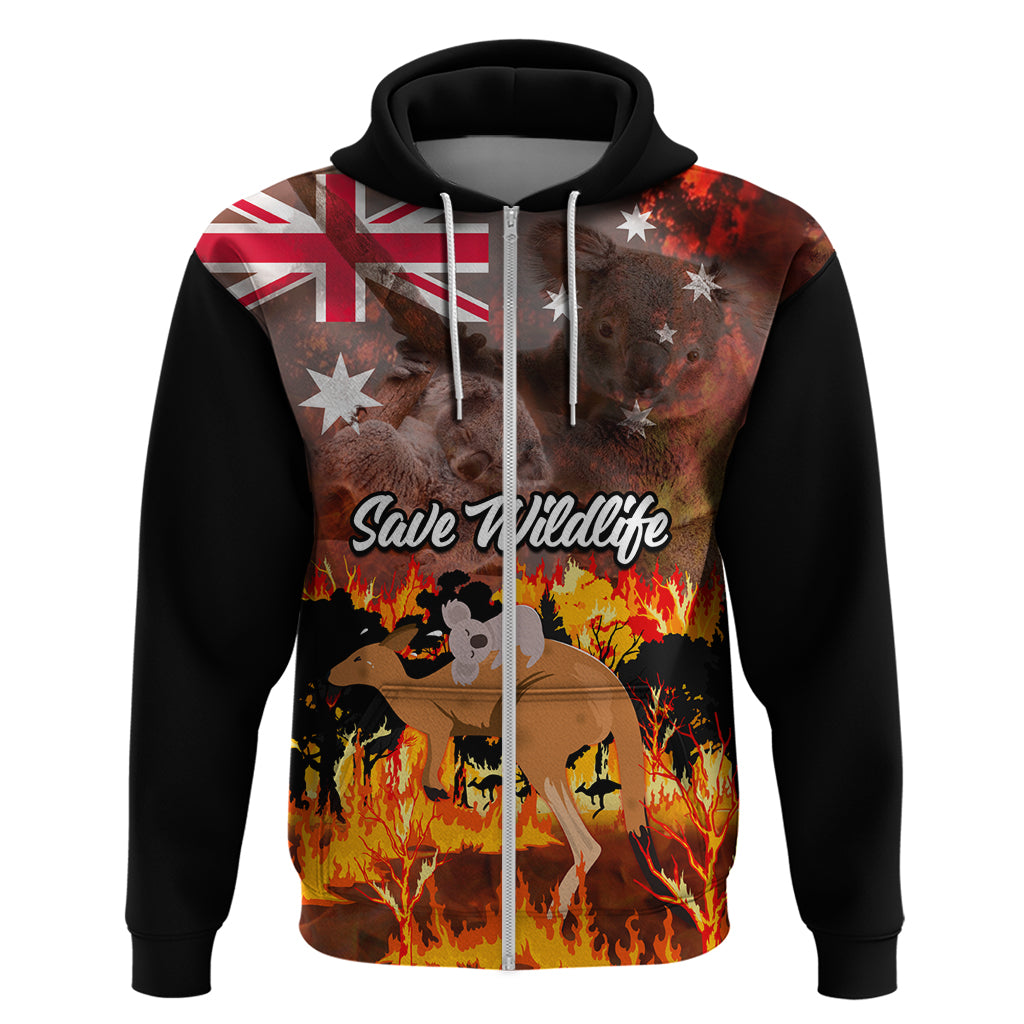 Save Wildlife Australia Hoodie Bushfire Awareness LT9 - Vibe Hoodie Shop