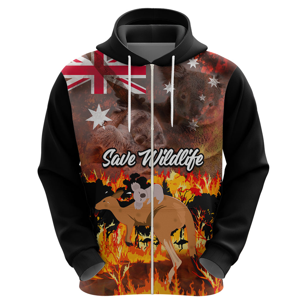 Save Wildlife Australia Hoodie Bushfire Awareness LT9 - Vibe Hoodie Shop
