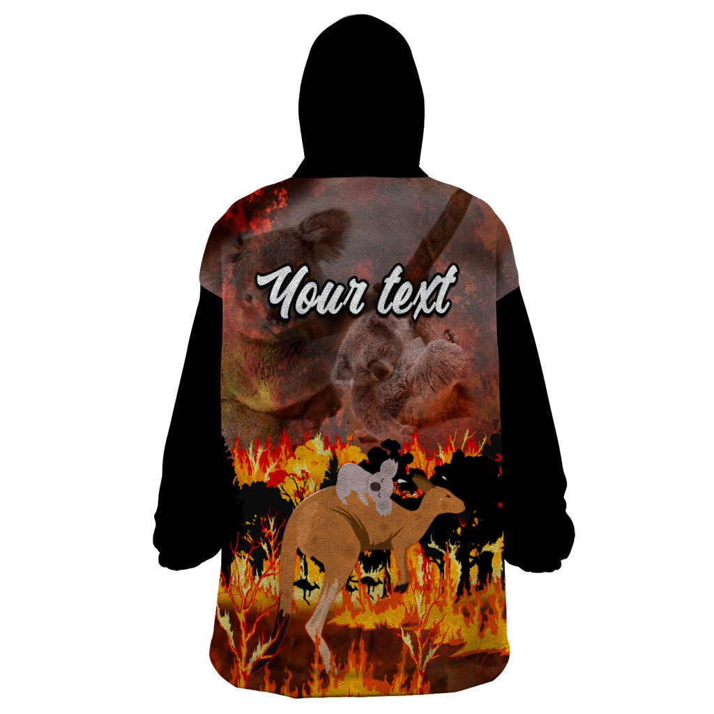 Personalised Save Wildlife Australia Wearable Blanket Hoodie Bushfire Awareness - Vibe Hoodie Shop