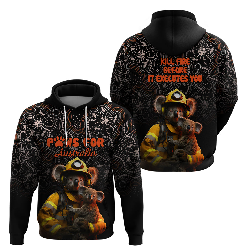 Paws For Australia Hoodie Bushfire Awareness Indigenous Aboriginal LT9 - Vibe Hoodie Shop