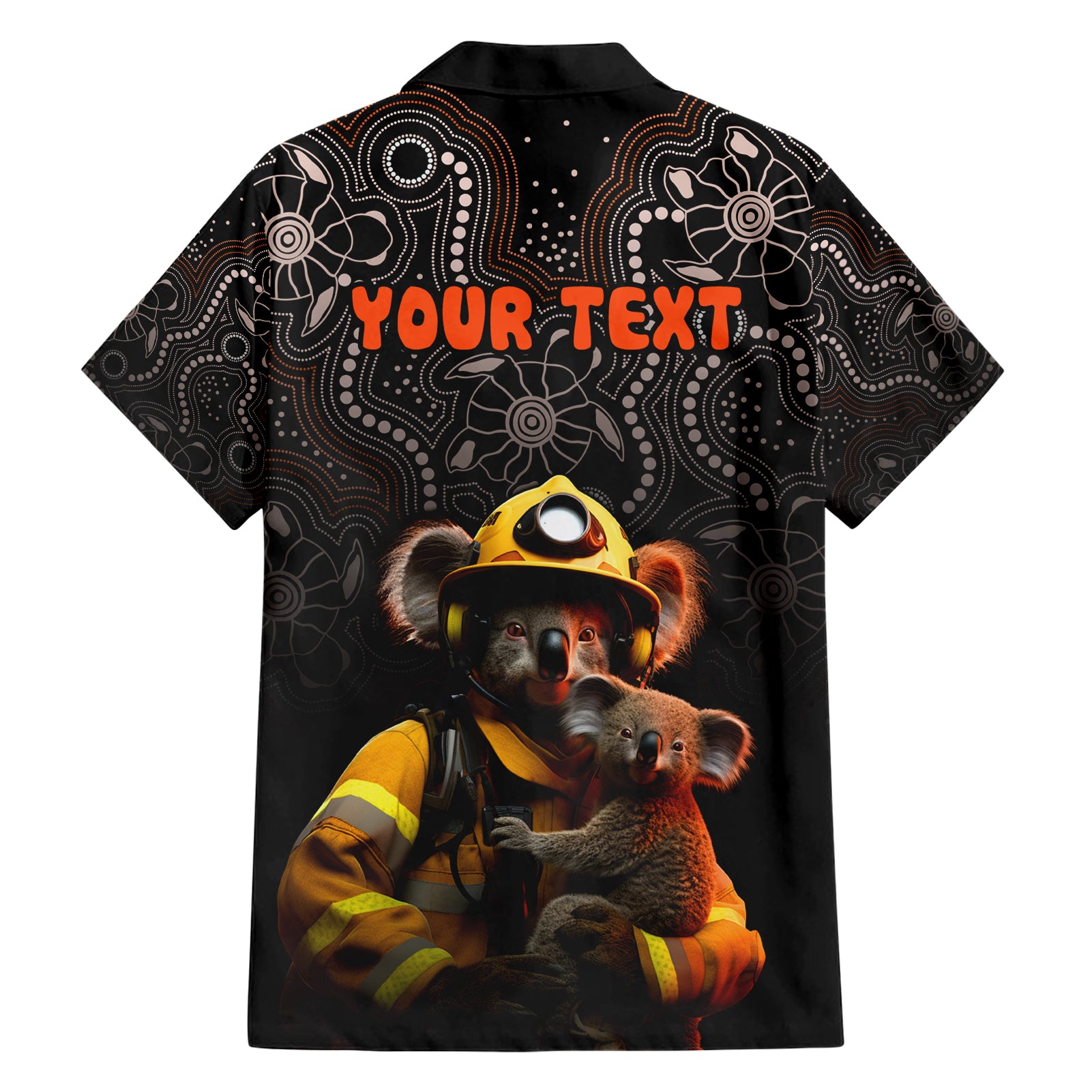 Personalised Paws For Australia Hawaiian Shirt Bushfire Awareness Indigenous Aboriginal - Vibe Hoodie Shop