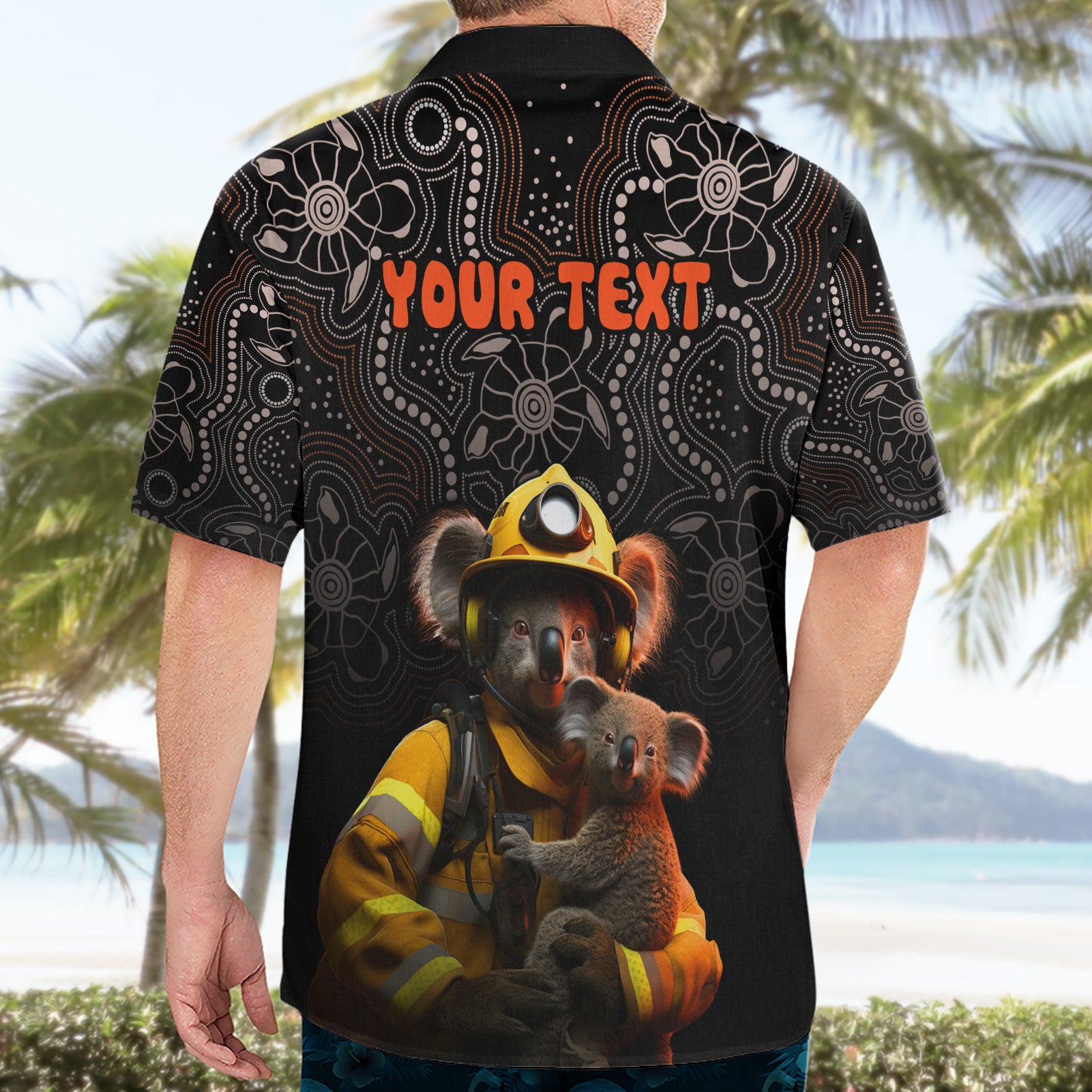 Personalised Paws For Australia Hawaiian Shirt Bushfire Awareness Indigenous Aboriginal - Vibe Hoodie Shop