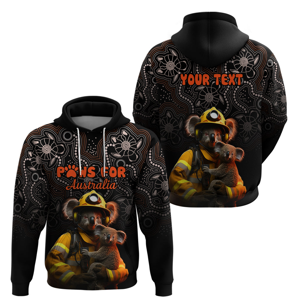 Personalised Paws For Australia Hoodie Bushfire Awareness Indigenous Aboriginal LT9 - Vibe Hoodie Shop