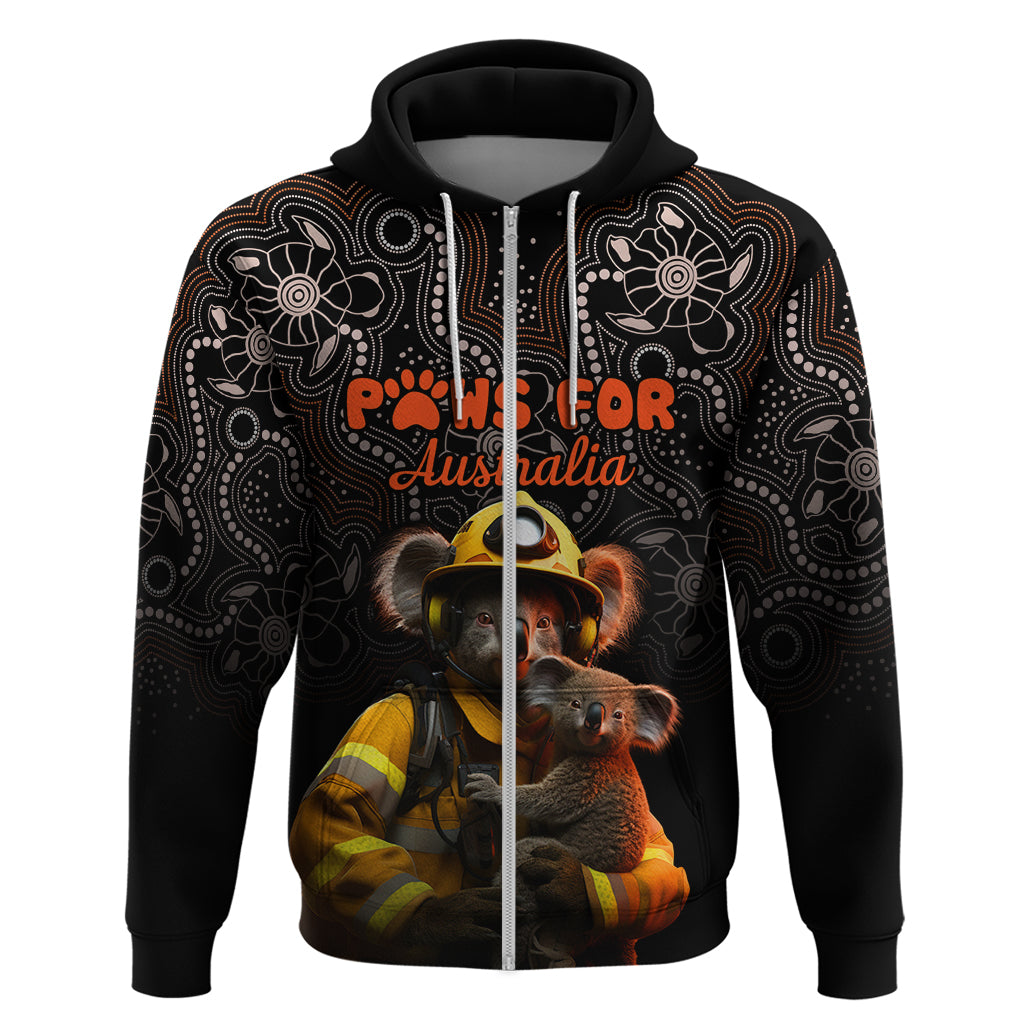Personalised Paws For Australia Hoodie Bushfire Awareness Indigenous Aboriginal LT9 - Vibe Hoodie Shop