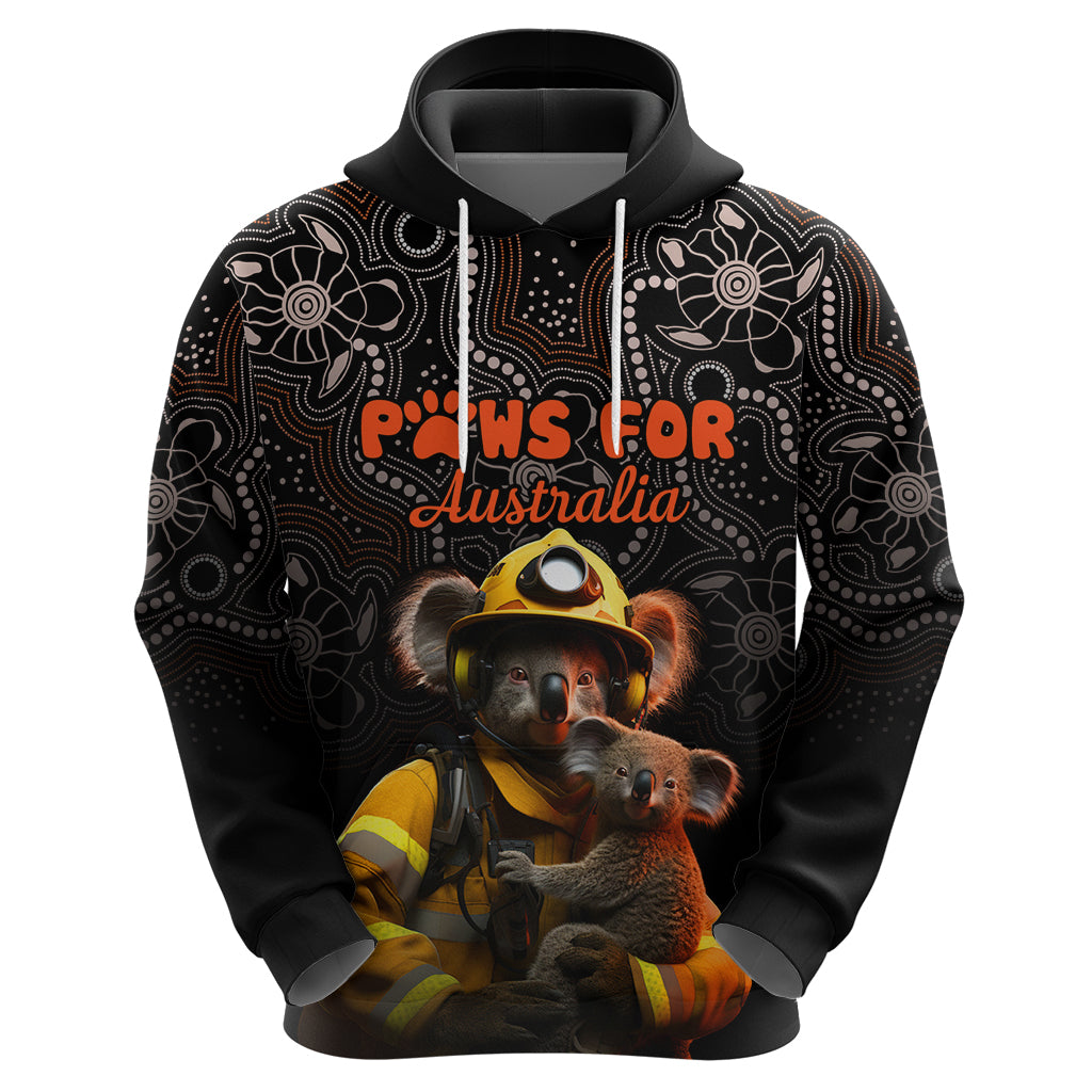 Personalised Paws For Australia Hoodie Bushfire Awareness Indigenous Aboriginal LT9 - Vibe Hoodie Shop