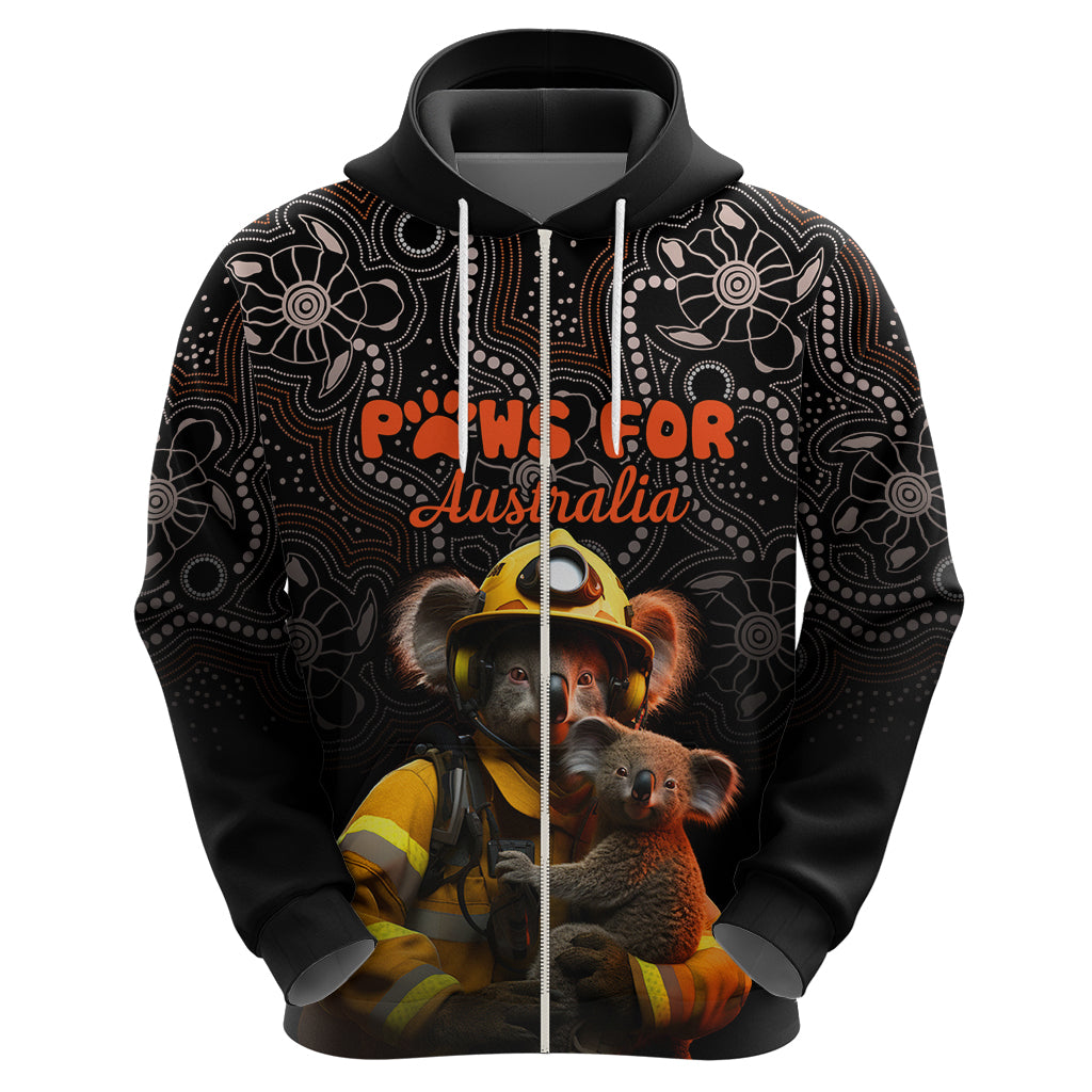 Personalised Paws For Australia Hoodie Bushfire Awareness Indigenous Aboriginal LT9 - Vibe Hoodie Shop