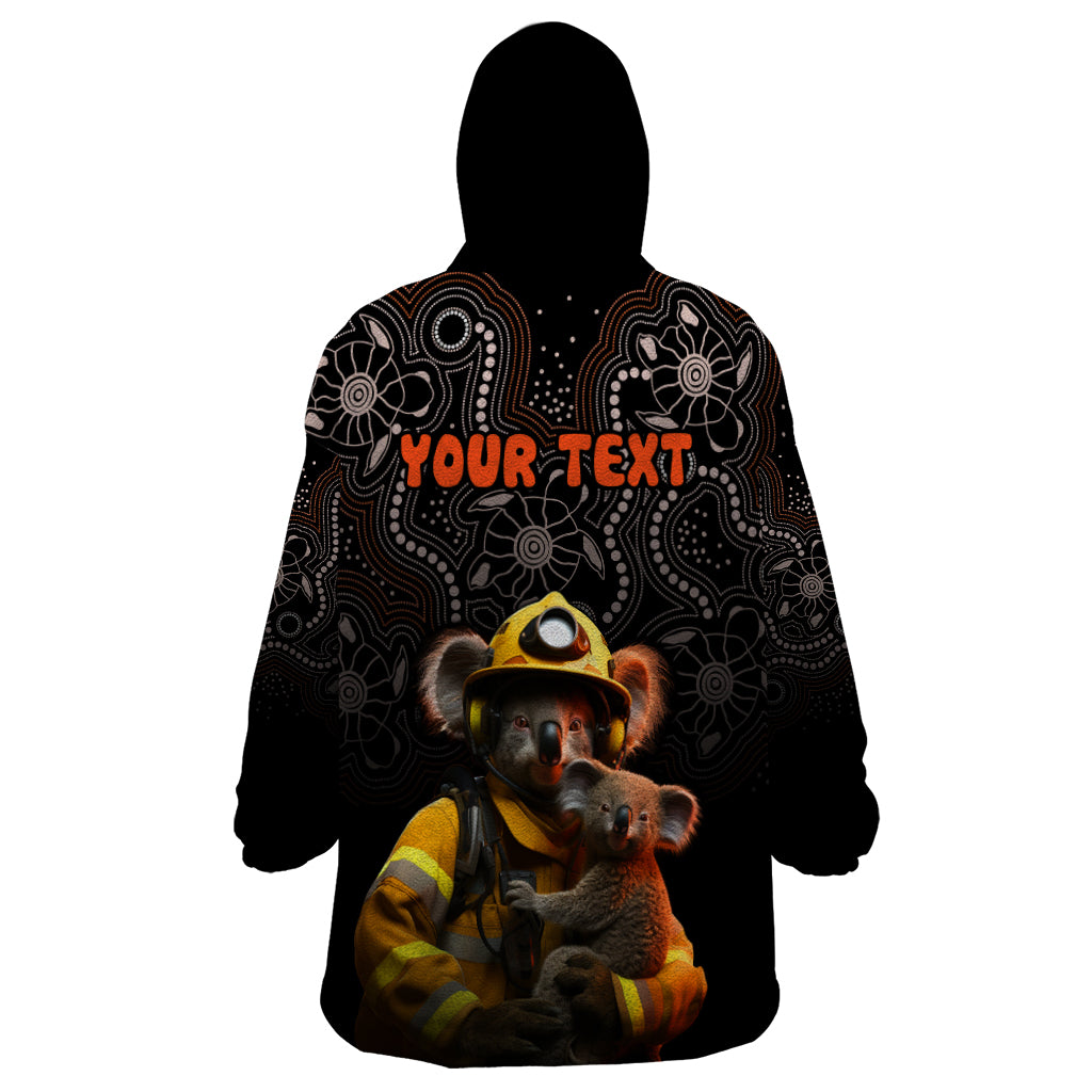 Personalised Paws For Australia Wearable Blanket Hoodie Bushfire Awareness Indigenous Aboriginal - Vibe Hoodie Shop