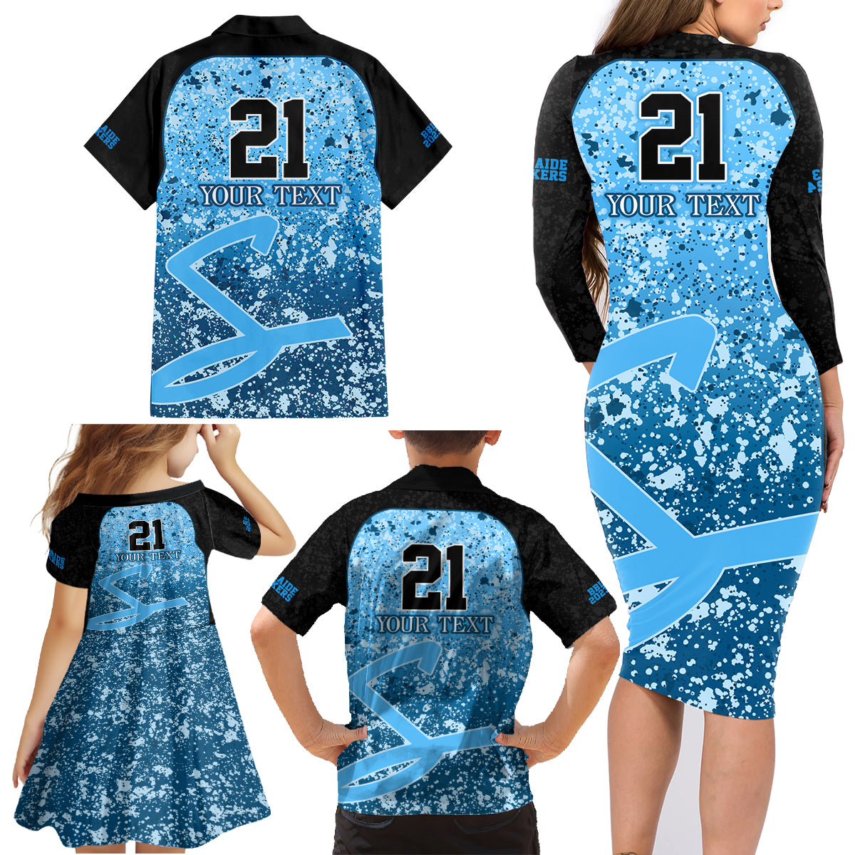 adelaide-strikers-custom-family-matching-long-sleeve-bodycon-dress-and-hawaiian-shirt-bbl-cricket-team-2024