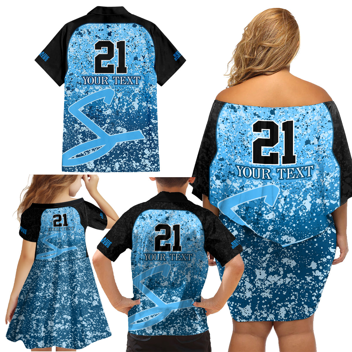 adelaide-strikers-custom-family-matching-off-shoulder-short-dress-and-hawaiian-shirt-bbl-cricket-team-2024