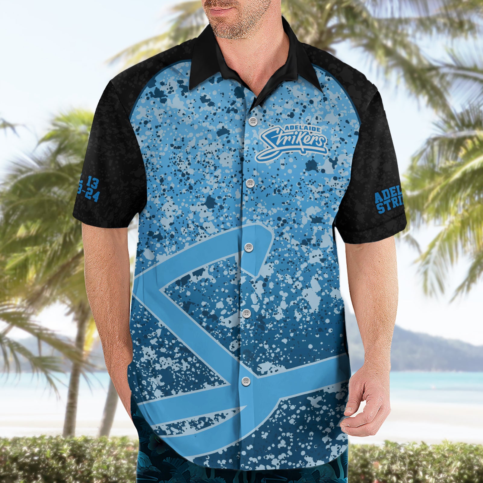 Adelaide Strikers Custom Hawaiian Shirt BBL Cricket Team 2024 - Vibe Hoodie Shop
