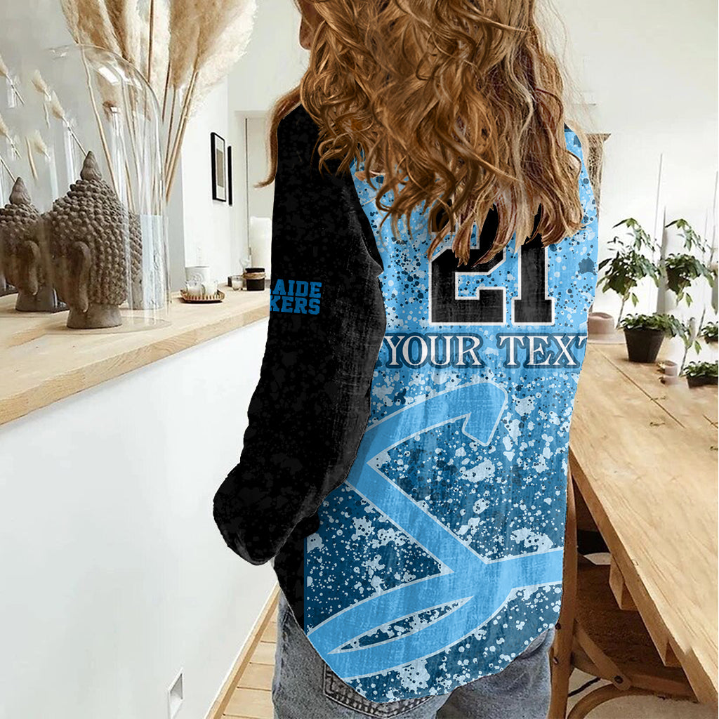 Adelaide Strikers Custom Women Casual Shirt BBL Cricket Team 2024 - Vibe Hoodie Shop