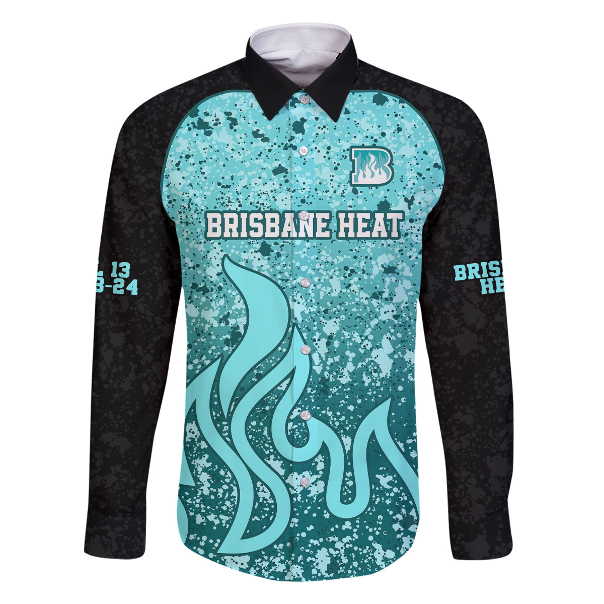 brisbane-heat-custom-family-matching-long-sleeve-bodycon-dress-and-hawaiian-shirt-bbl-cricket-team-2024