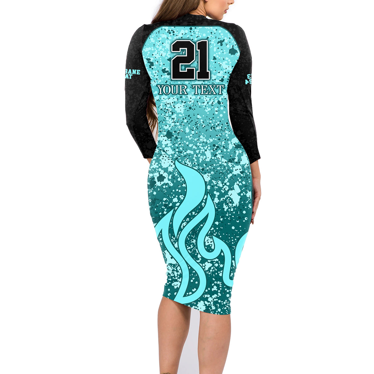 brisbane-heat-custom-family-matching-long-sleeve-bodycon-dress-and-hawaiian-shirt-bbl-cricket-team-2024